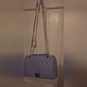 INC International Concept Lavender Quilted Chain Shoulder Bag